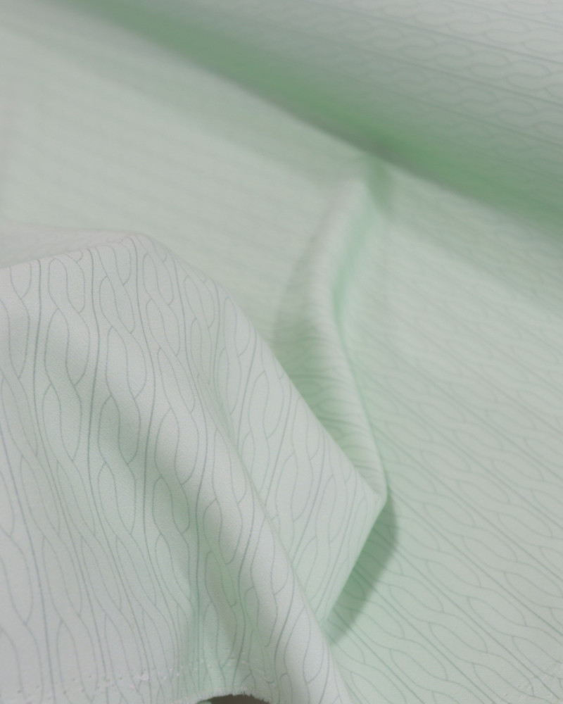 Tecido Microfibra Italiano Com Elastano Correntes Verde Triunfo