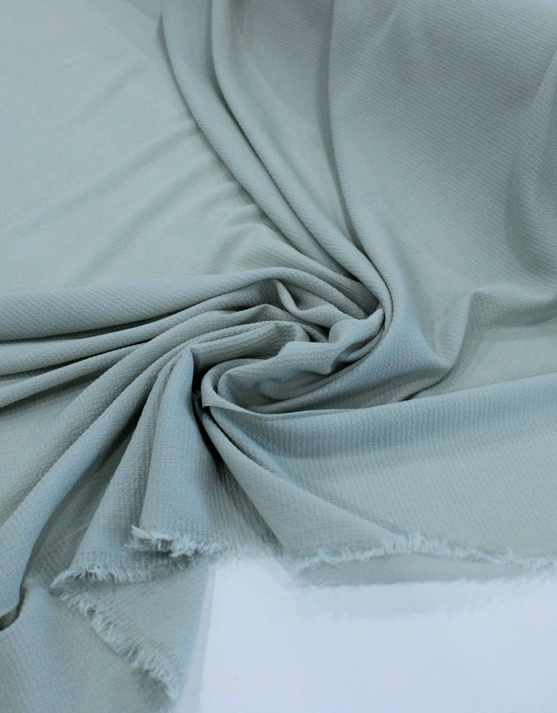 Tecido Crepe Bubble com Elastano Cinza