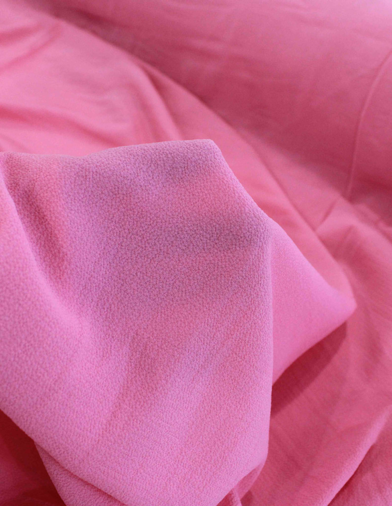 Tecido Crepe Bubble com Elastano Rosa Chiclete