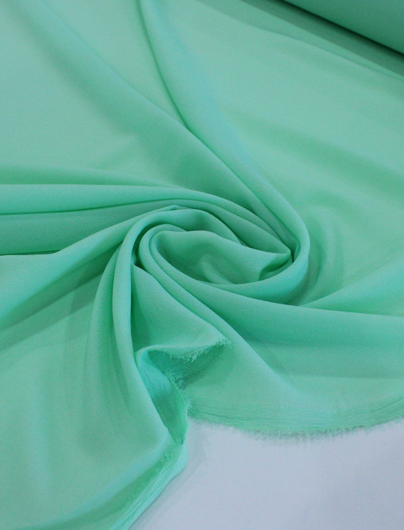 Tecido Crepe Bubble Fino Verde Caribe