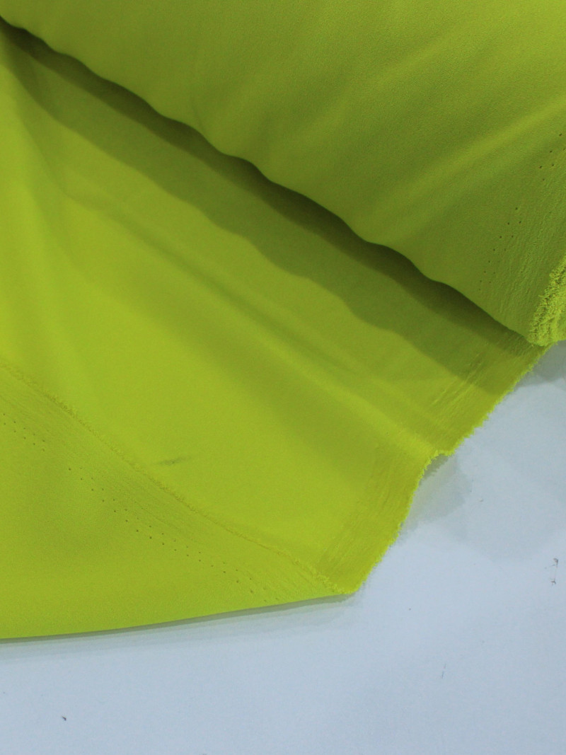 Tecido Crepe Koshibo Leve Amarelo Neon