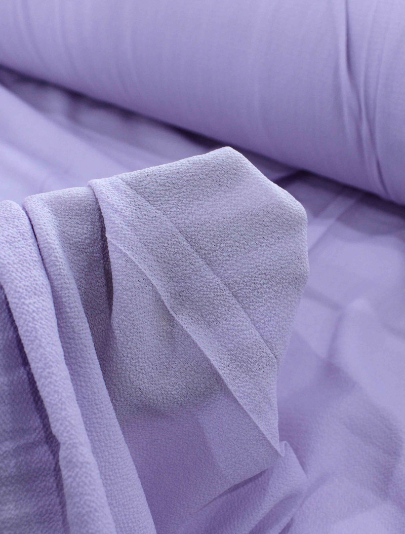 Tecido Crepe Bubble com Elastano Lavanda