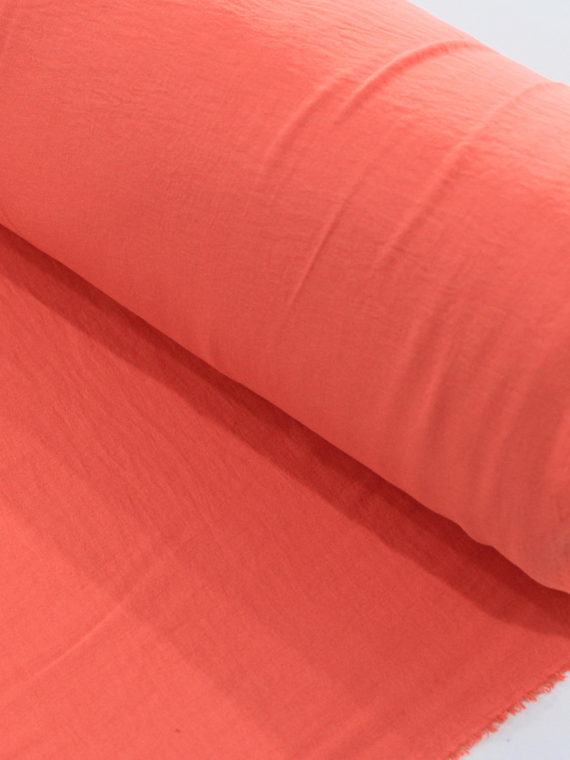 Tecido Crepe Duna Coral