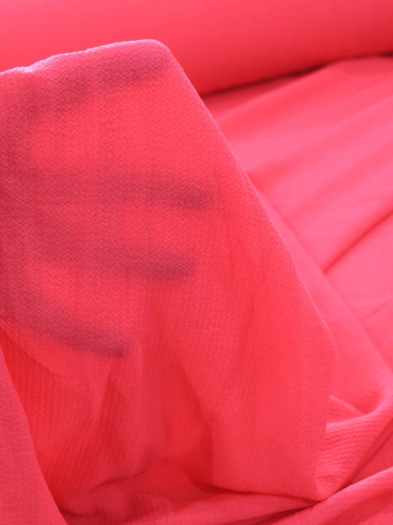 Tecido Crepe Bubble com elastano Rosa Pink