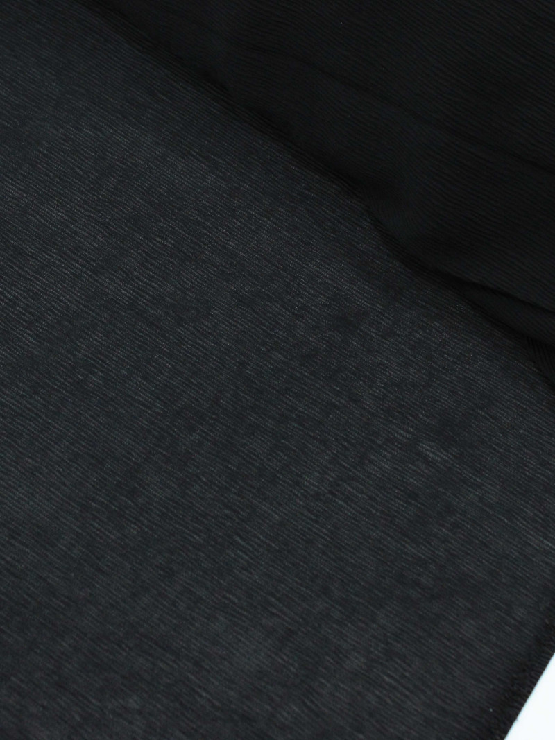 Tecido Crepe Micro Plissado Preto