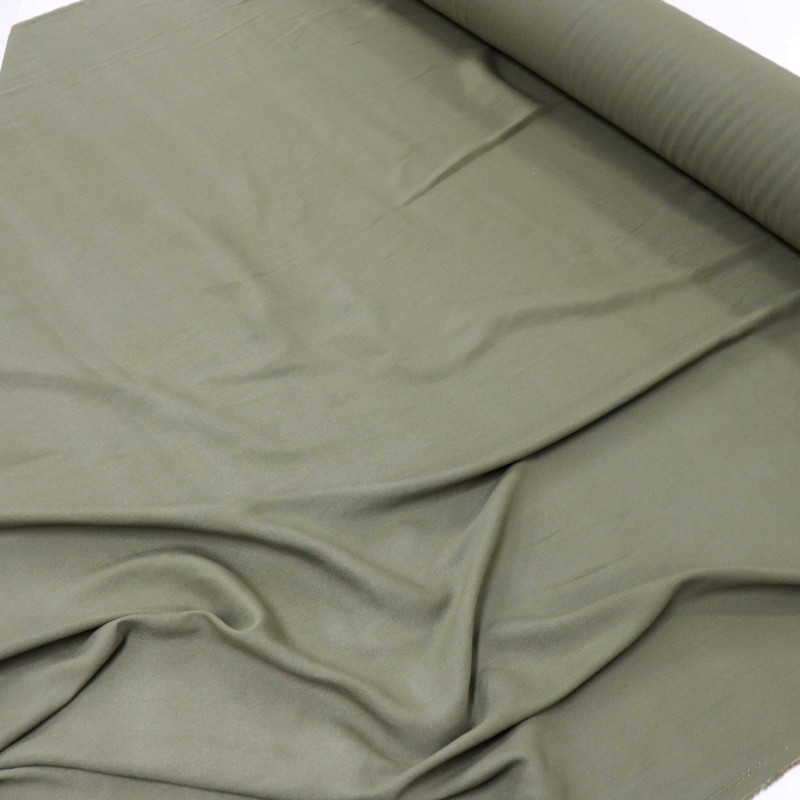 Tecido Viscose Sarjada Verde Musgo