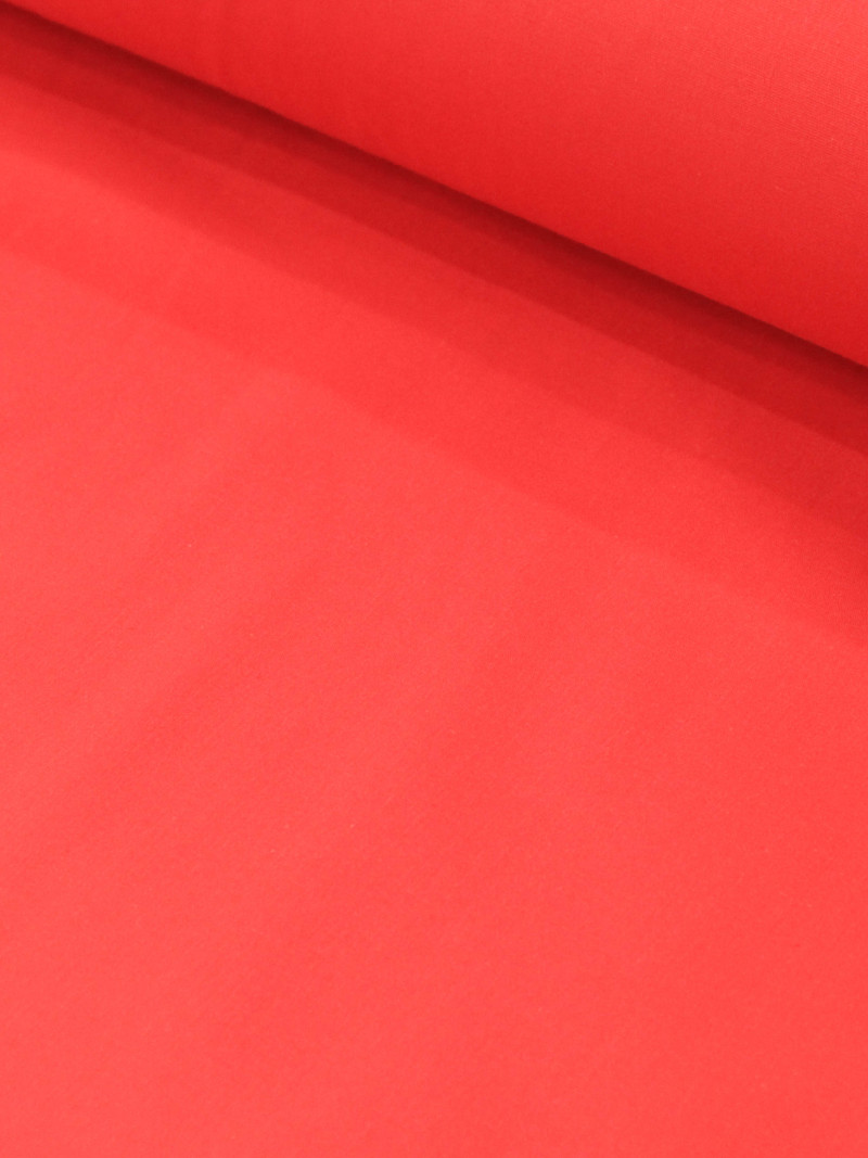 Tecido Tricoline Vermelho Sangria