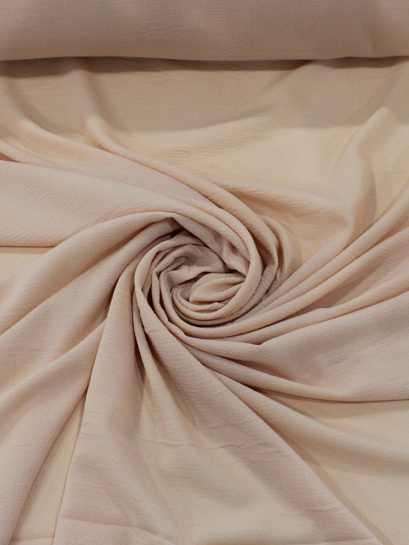 Tecido Crepe Bubble Com Elastano Nude Claro