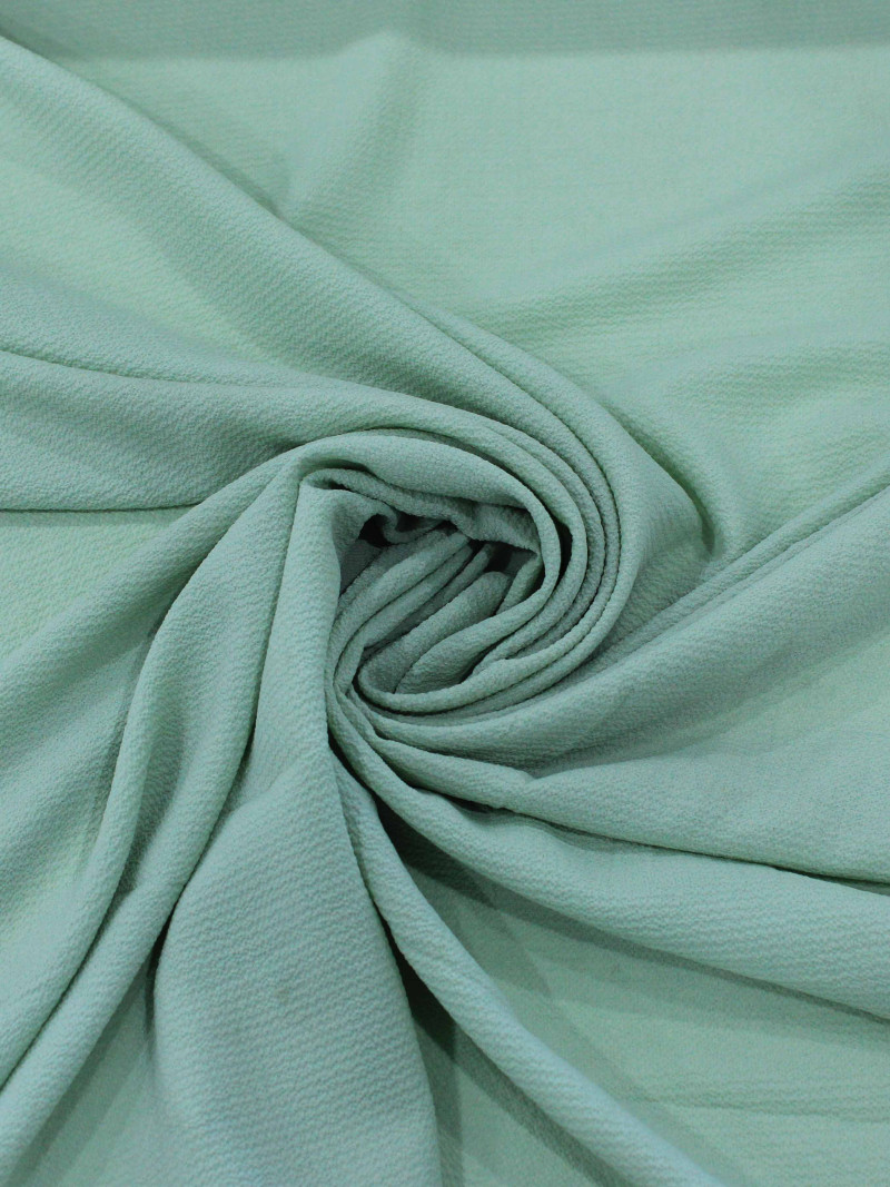 Tecido Crepe Bubble Com Elastano Verde Menta