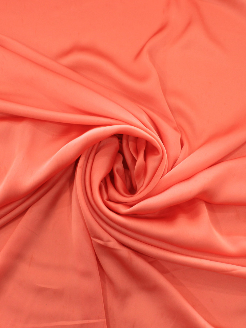 Tecido Crepe Silk Coral