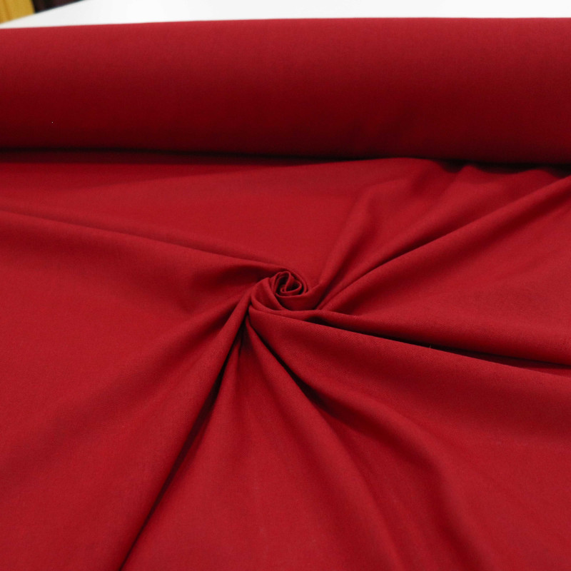 Tecido Linho Misto Rústico Vermelho Rubi (3m)