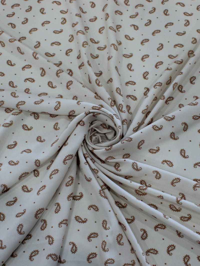 Tecido Viscose Premium Micro Cashmere Bege e Marrom