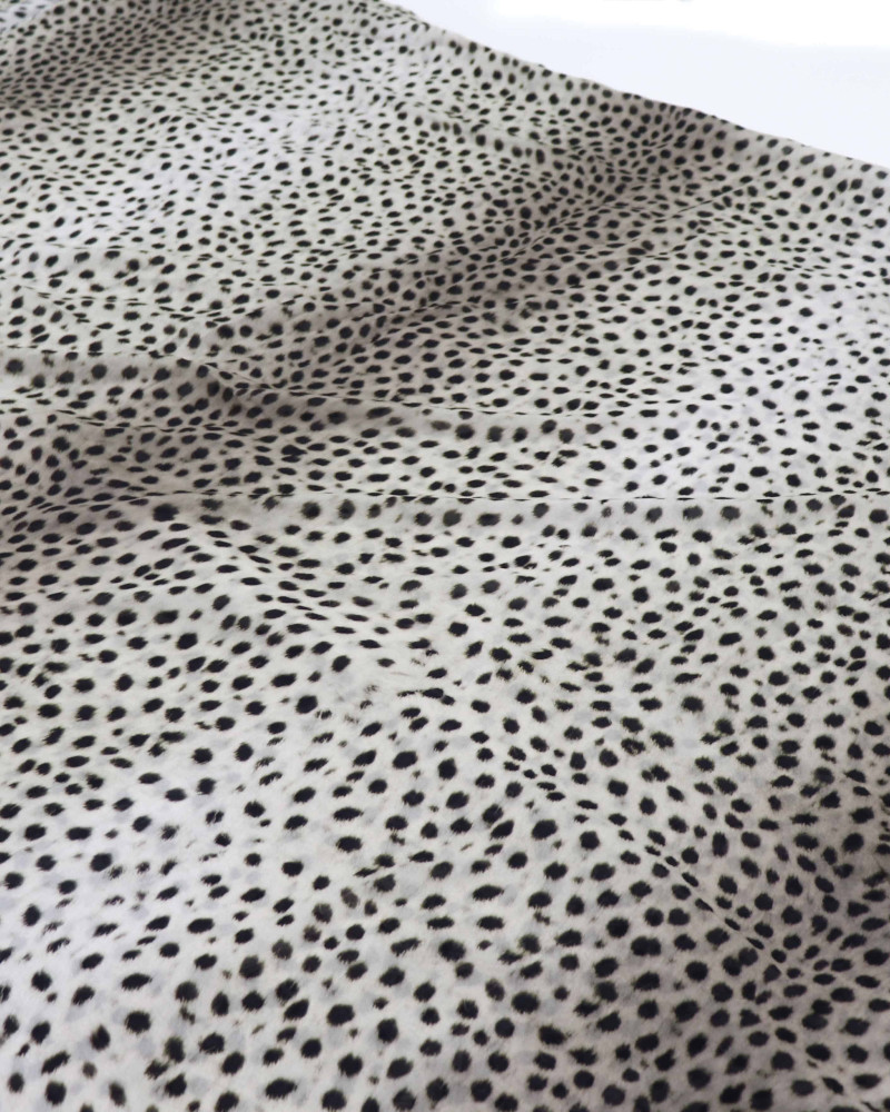 Tecido Crepe Chiffon Animal Print Lince Ibérico