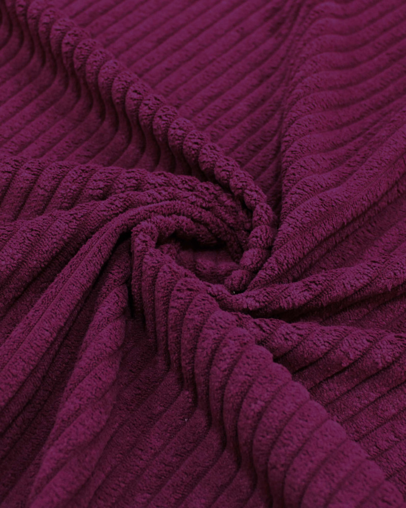 Tecido Veludo Cotelê Jumbo Marsala