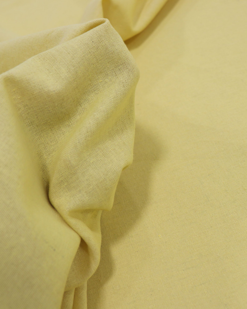 Tecido Linho Misto Rústico Amarelo Sol (0.6m)