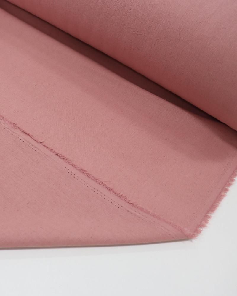 Tecido Linho Misto Rústico Rosa Chá (0.7m)