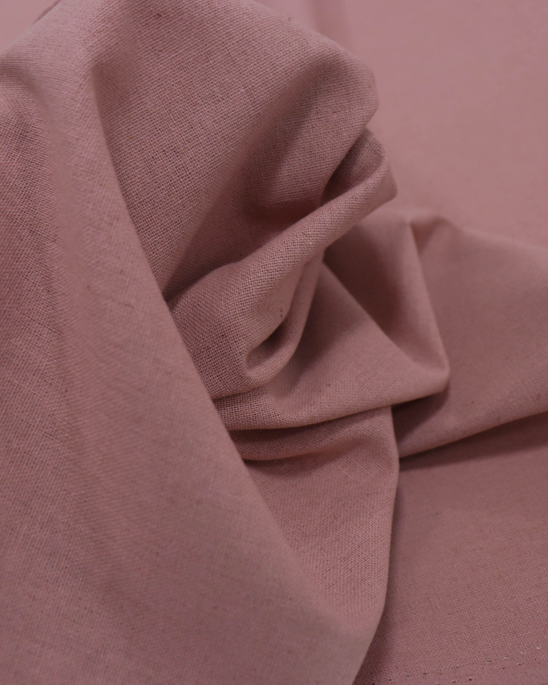 Tecido Linho Misto Rústico Rosa Chá (0.7m)