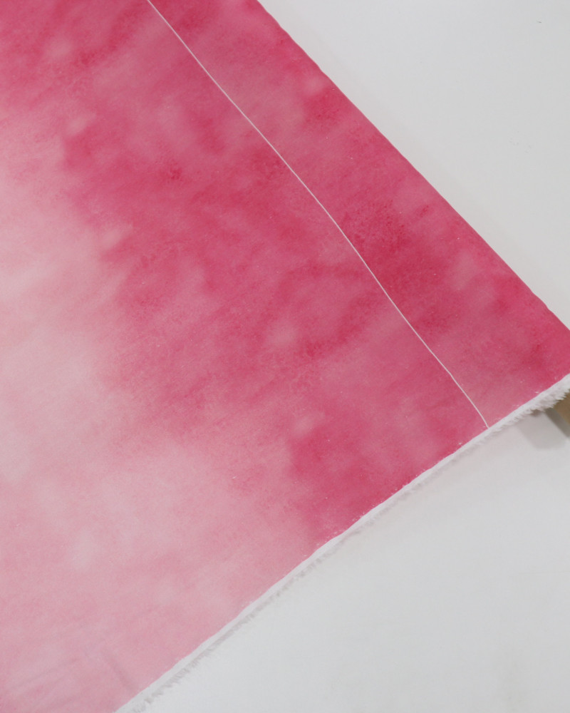 Tecido Linho Misto Italiano Tie Dye Tons de Rosa (COM DETALHES)