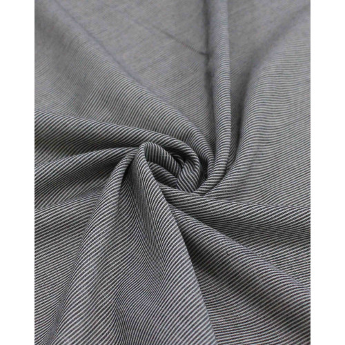 Tecido Cambraia Mista de Algodão Flamê Risca de Giz Preto