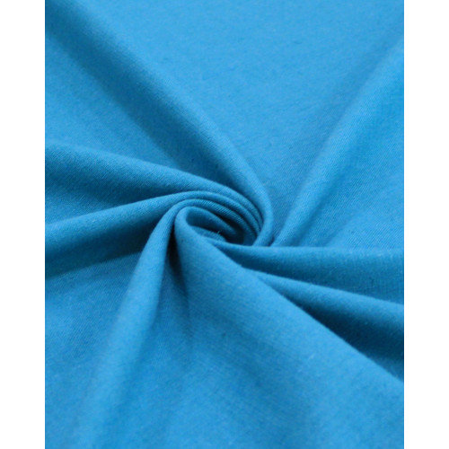 Tecido Linho Misto Rústico com Elastano Azul Piscina