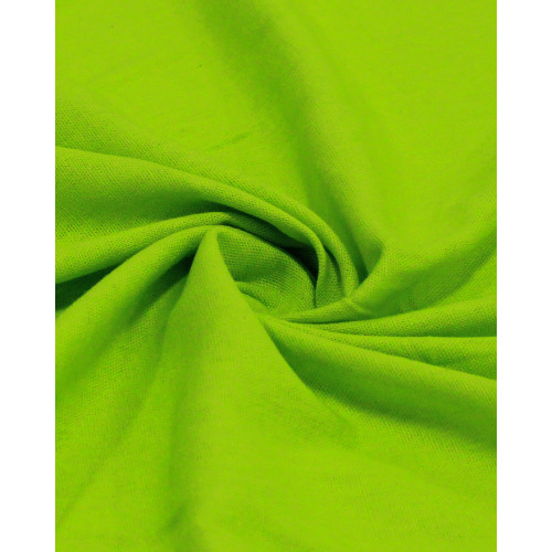 Tecido Linho Misto Rústico com Elastano Verde Neon