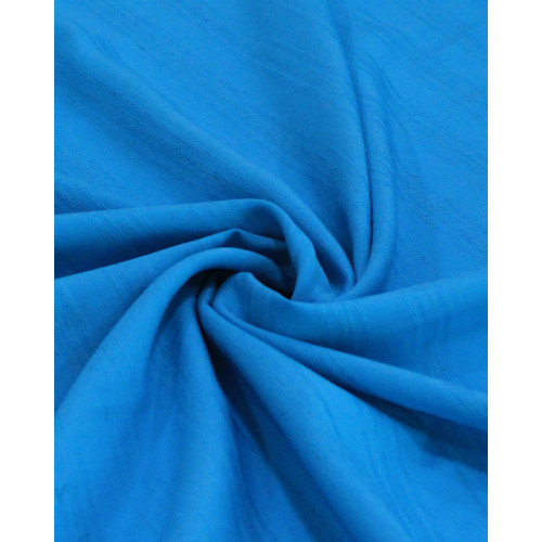 Tecido Viscose Texturizada Listras Verticais Brocadas Azul Capri