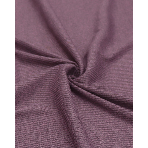 Tecido Malha Tricot Canelada Framboesa Mescla