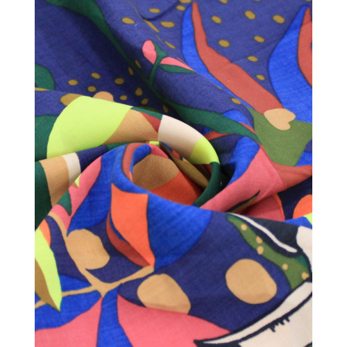 Tecido Tricoline Premium Onças e Tucanos Colorido