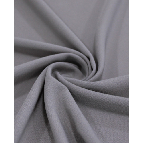 Tecido Crepe Texturizado com Elastano Cinza