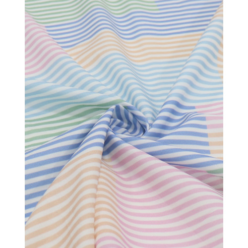 Tecido Tricoline Italiano Listrado Colorido