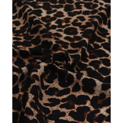 Tecido Viscose Animal Print Clássico Bege
