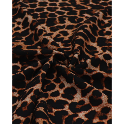Tecido Viscose Animal Print Clássico Terracota
