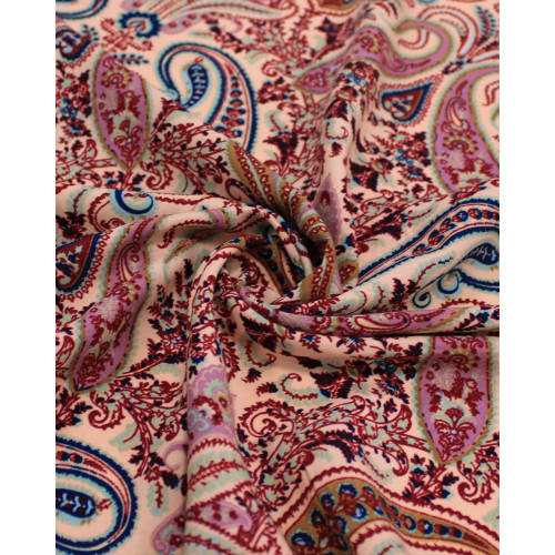 Tecido Viscose Multi Cashmere Tons de Rosa