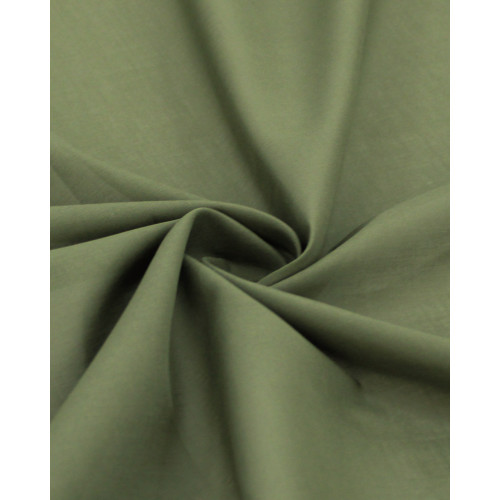 Tecido Cambraia de Algodão Verde Militar