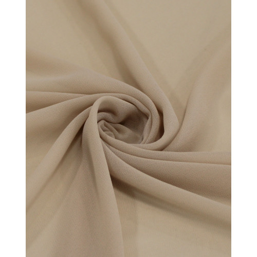 Tecido Crepe Chiffon Bege