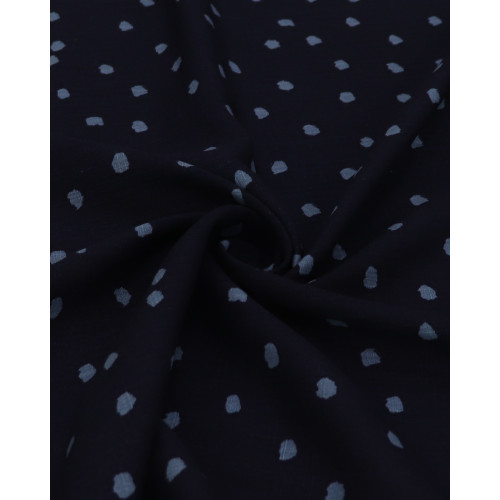 Tecido Viscose Texturizada Pingos Irregulares Tons de Azul