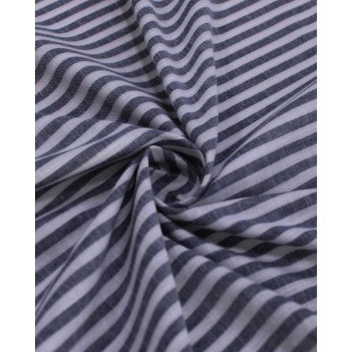 Tecido Tricoline Verano Flamê Listras Cinza e Preto