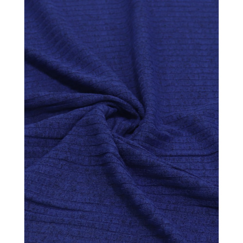 Tecido Malha Tricot Canelada Grossa Azul Royal