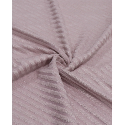 Tecido Tweed Leve Com Elastano Italiano Listras Diagonais Rosé