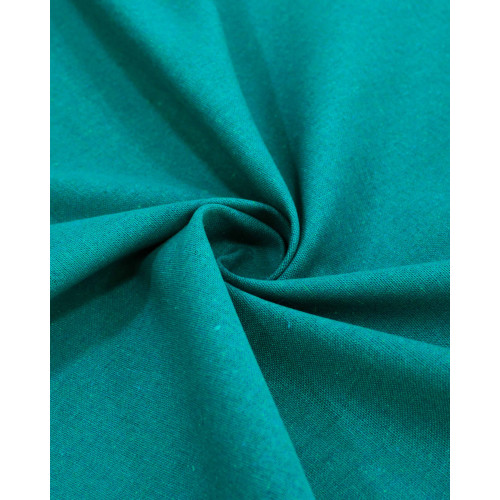 Tecido Linho Misto Rústico Ciano Escuro