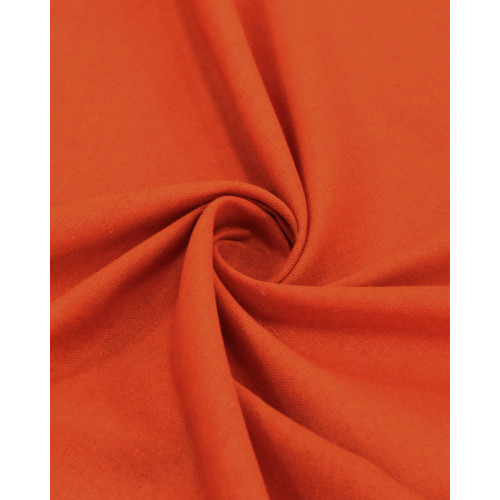 Tecido Linho Misto Laranja Vibrante