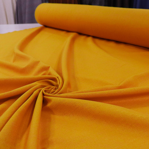 Tecido Linho Misto Rústico Açafrão