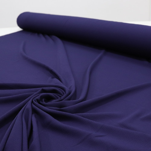 Tecido Crepe Bubble com Elastano Azul Marinho