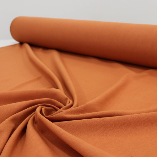 Tecido Linho Misto Rústico Ferrugem