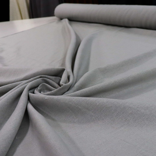 Tecido Linho Misto Rústico Cinza