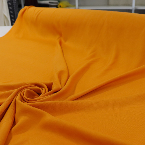 Tecido Viscose Sarjada Amarelo Queimado
