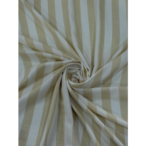 Tecido Viscose Listras Nude e Branco