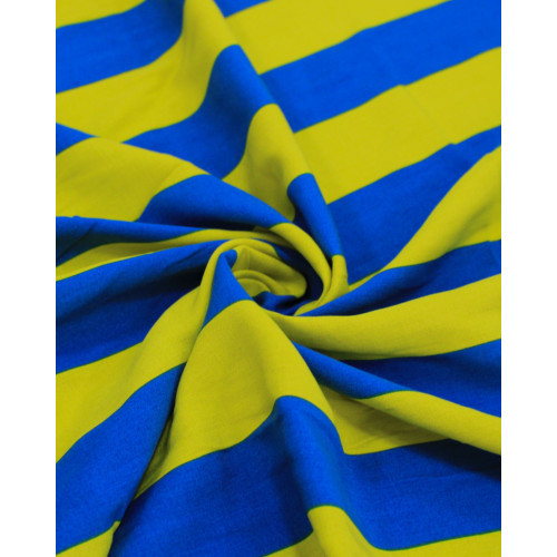 Tecido Viscose Listras Verde Abacate e Azul