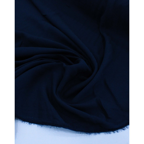Tecido Crepe Bubble Acetinado Azul Marinho