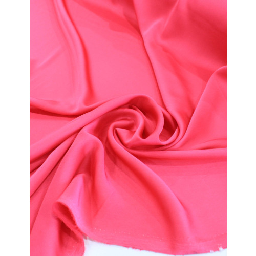 Tecido Crepe Bubble Acetinado Rosa Pink